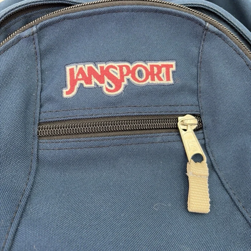 Jansport Big Multi Navy Blue Student Travel Backpack with Pockets